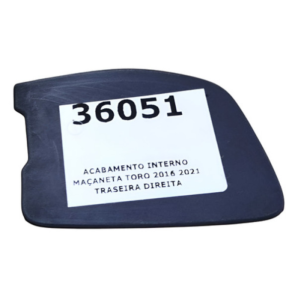 Acabamento Interno Maçaneta Toro 2016 2021 Traseira Direita Preto Traseira