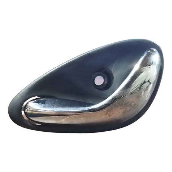 Maçaneta Interna Traseira Esquerda Omega 1998 1999 2000 2001 Prata Traseira