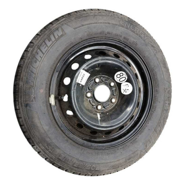 Roda Estepe Aro 15 Fluence Pneu Michelin 205 65 2011 Preto