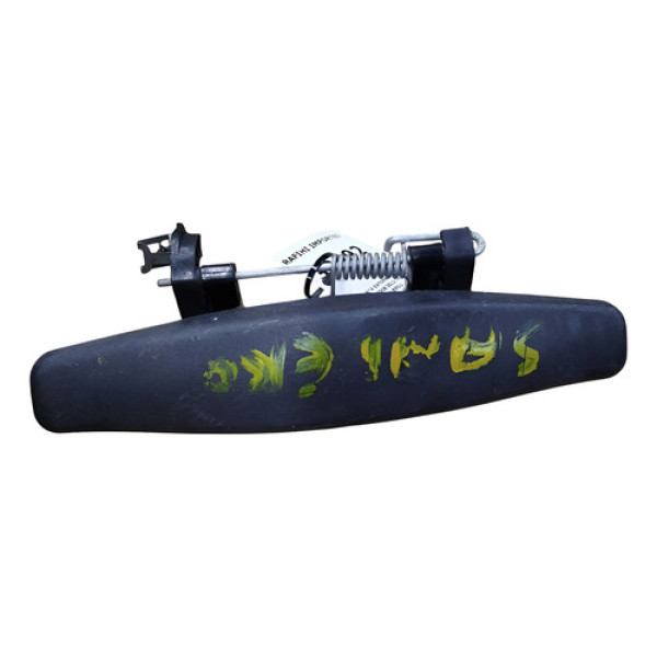 Maçaneta Externa Renault Sandero 2008 2012 Traseiro Esquerdo Preto Traseira