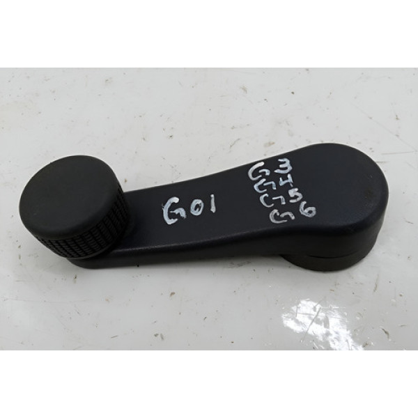 Manivela Vidro Porta Original Vw Gol G3 G4 G5 G6 Preto