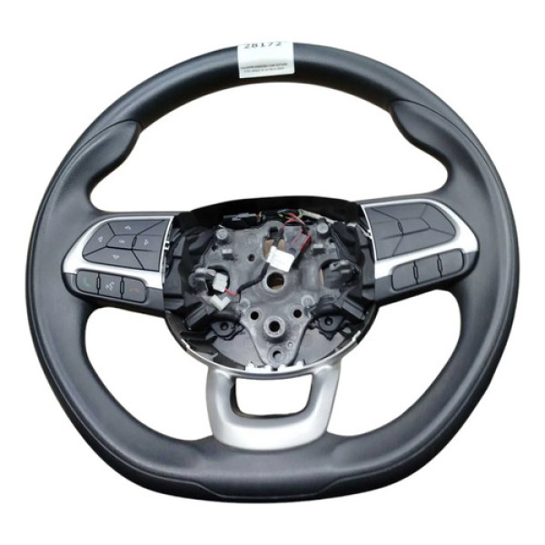 Volante Direção Com Botoes Fiat Argo 2018 2019 2020 Prata/preta