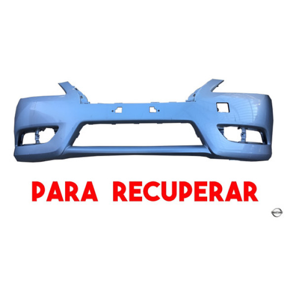 Parachoque Dianteiro Nissan Sentra 2015 Para Recuperar #2 Preto
