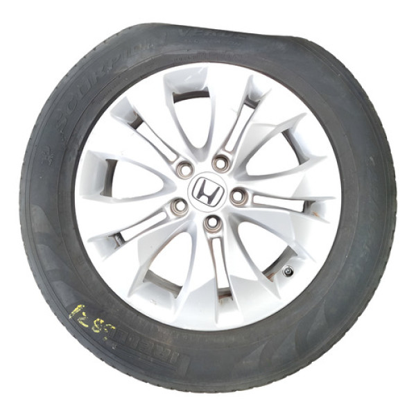 Roda Aro 17 Honda Crv 5x114.3 Tala 6,5 2012 Prata