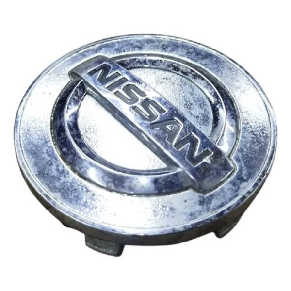 Acabamento Calota Central Roda Nissan March 2014 2015 Prateado