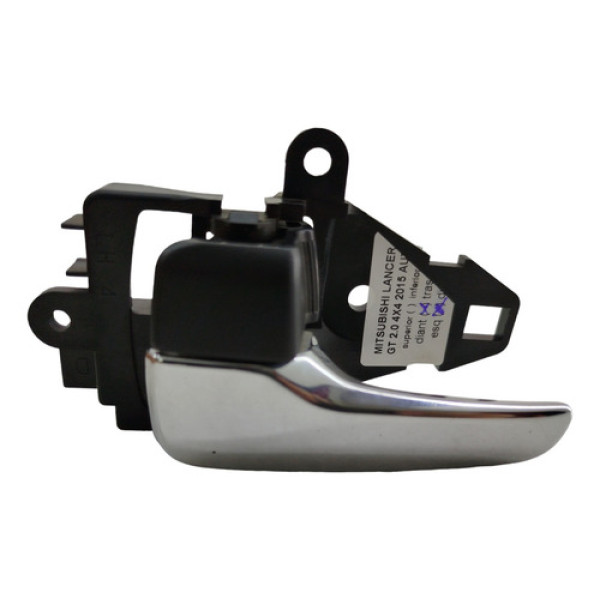 Maçaneta Interna Lancer Dianteira Esquerda 2015 Cromada Cromado