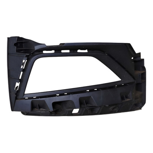 Moldura Farol Milha Direito Volkswagen Polo Virtus 2018 2022 Preto