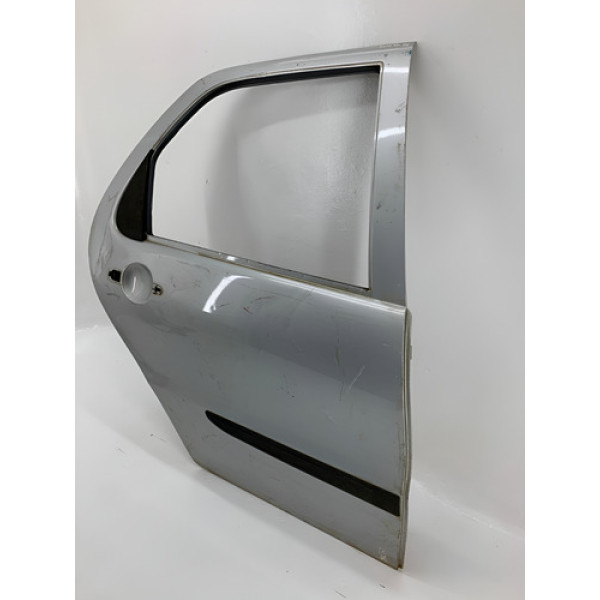 Porta Traseira Direita Palio Siena 2008 2009 2010 Detalhe Direita Prateado