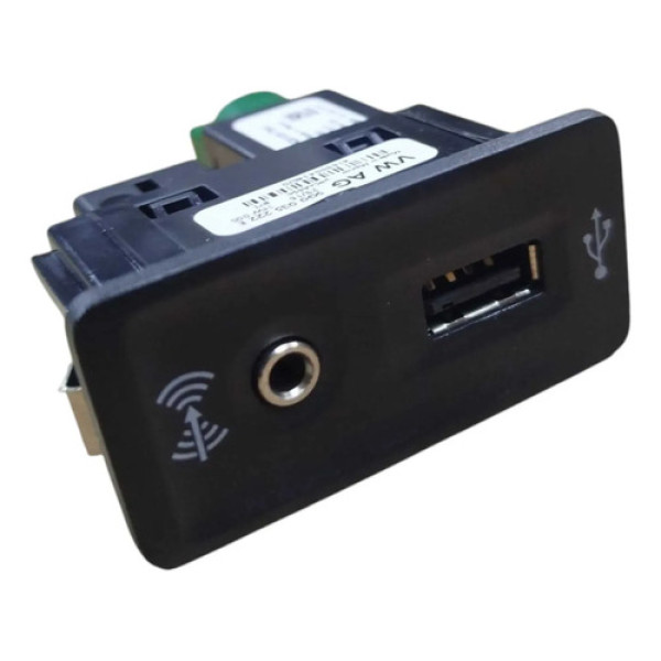 Entrada Usb Auxiliar Jetta 2010 2011 2012 2014 2015 2016 Preta