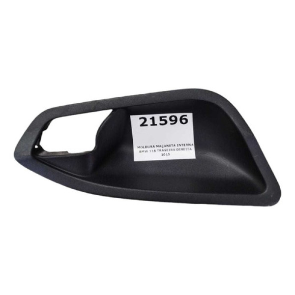 Moldura Maçaneta Interna Bmw 118 Traseira Direita 2014 2015 Preta Traseira