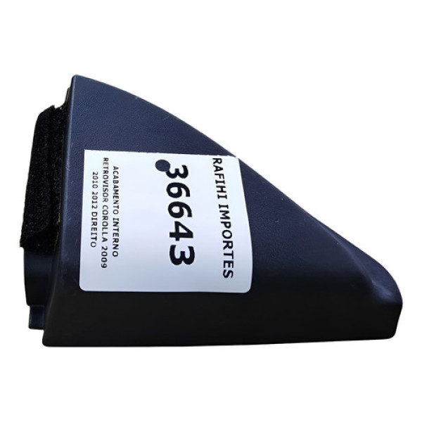 Acabamento Interno Retrovisor Corolla 2009 2010 2012 Direito Preto