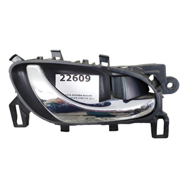 Maçaneta Interna Nissan Sentra Traseira Direita 2014 2015 Preto Traseira