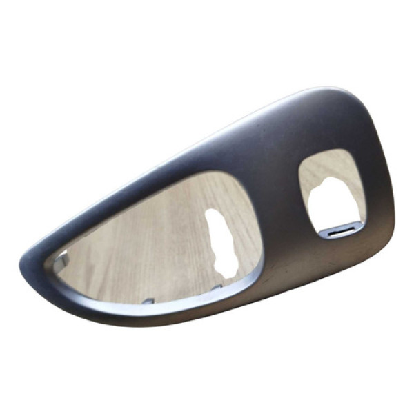Moldura Maçaneta Interna Peugeot 307 Traseira Esquerda 2010 Prata Traseira