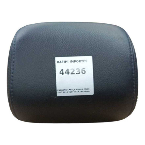 Encosto Cabeça Banco Etios 2015 2018 Traseiro Central Preto