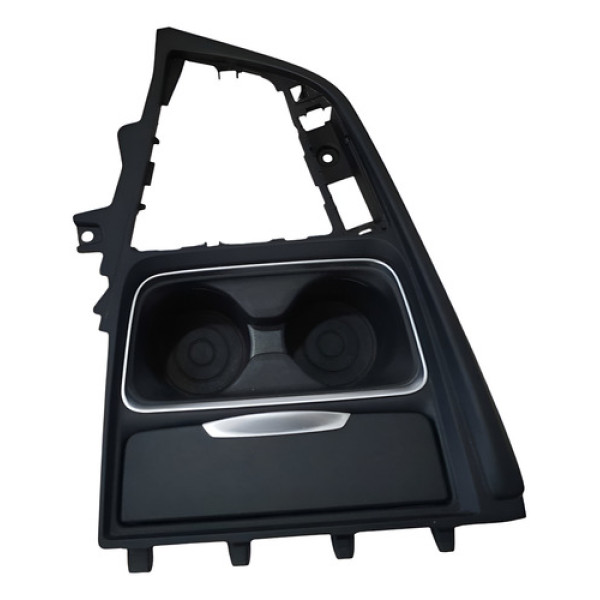 Moldura Console Central Porta Copo Bmw 320 328 2013 2014 15 Preto