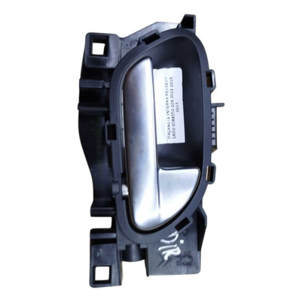 Maçaneta Interna Peugeot Lado Direito 208 2013 2015 2017 Preto Dianteira/traseira