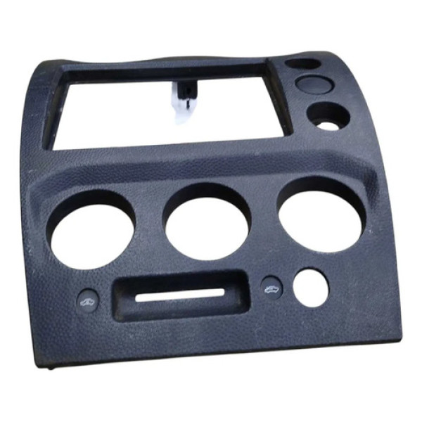 Moldura Central Painel Rádio Ford Fiesta 2008 Preto