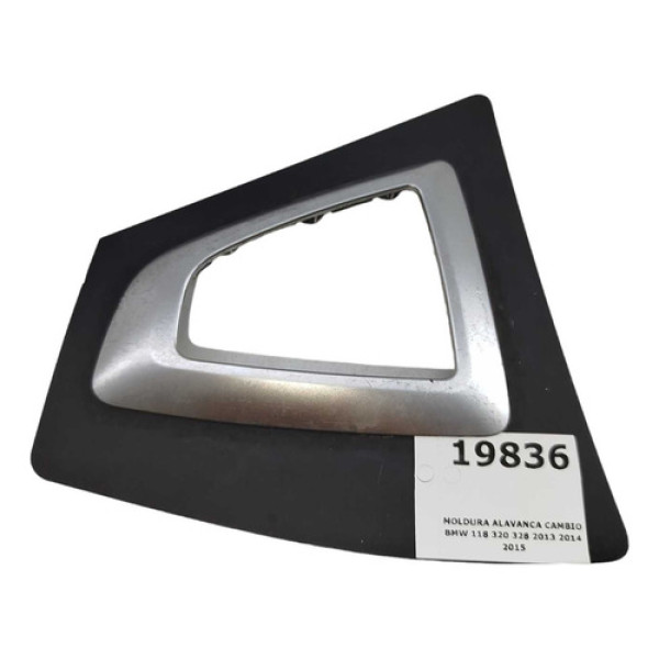 Moldura Alavanca Cambio Bmw 118 320 328 2012 2013 2014 2015 Prata/preta