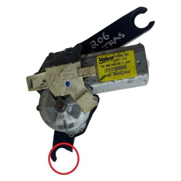 Maquina Motor Limpador Traseiro Peugeot 206 9638664980