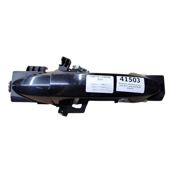 Maçaneta Externa Ka 2015 2016 2017 2018 Dianteira Direita Preta Dianteira