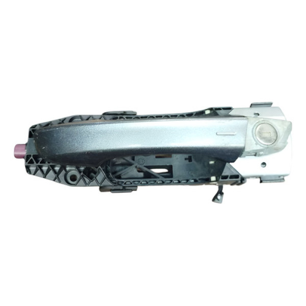 Maçaneta Dianteira Esquerda Completa Vw Tcross 2020 2021 Prata Dianteira