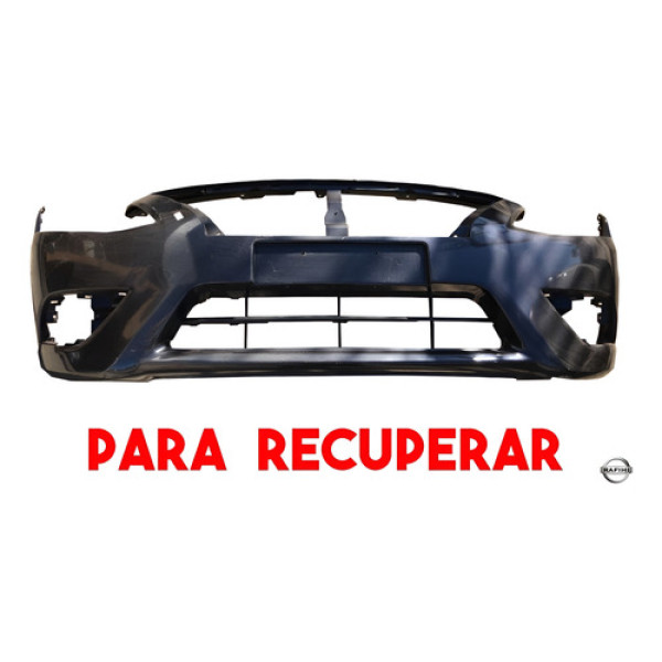 Parachoque Dianteiro Nissan Versa 2013 A 2019 Para Recuperar Preto
