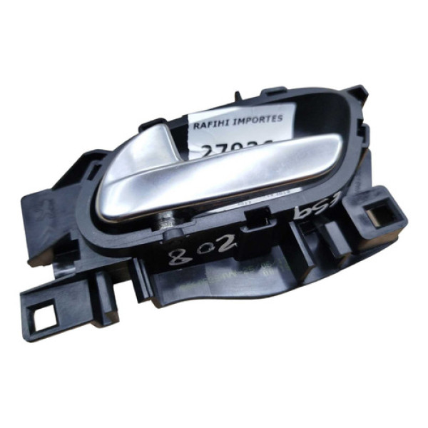 Maçaneta Interna Peugeot 208 Esquerda 2014 2015 2016 2017 Prateado Dianteira/traseira