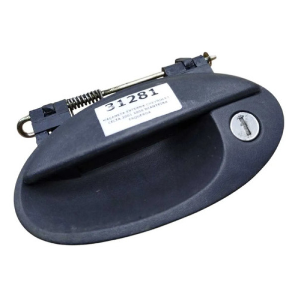 Maçaneta Dianteira Esquerda Externa Chevrolet Celta 2006 Preto Dianteira