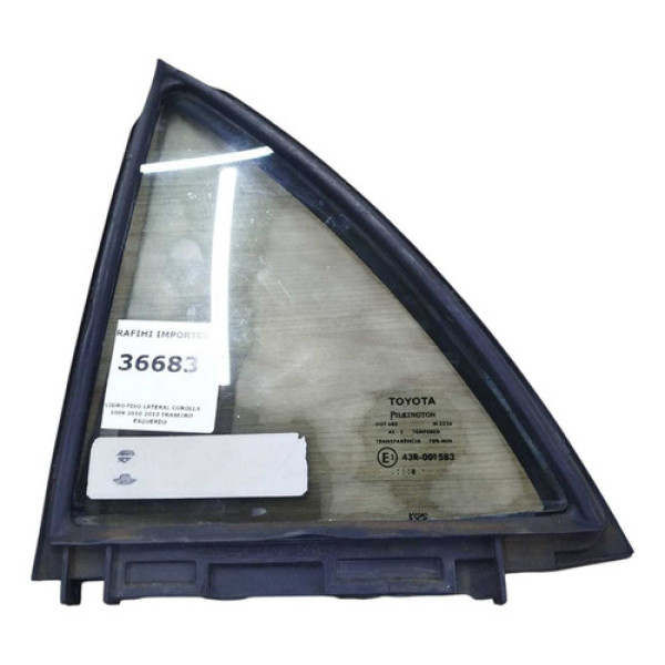 Vidro Fixo Lateral Corolla 2009 2010 2012 Traseiro Esquerdo
