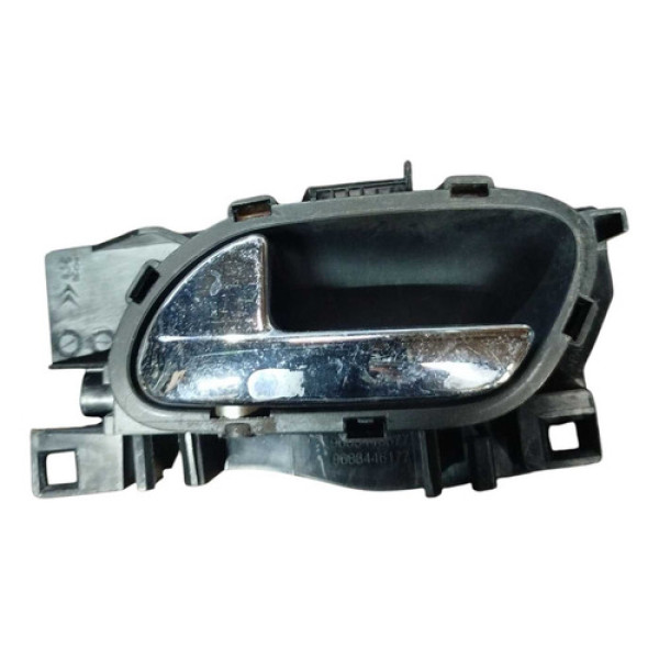 Maçaneta Interna Esquerda Citroen C3 2013 2014 2015 Preto Traseira