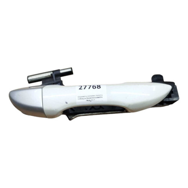 Maçaneta Externa Toyota Corolla Traseira Direita 2016 2017 Branco Traseira