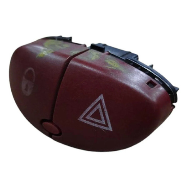Botão Pisca Alerta Trava Destrava Peugeot 206 Hatch 2006 Vermelho