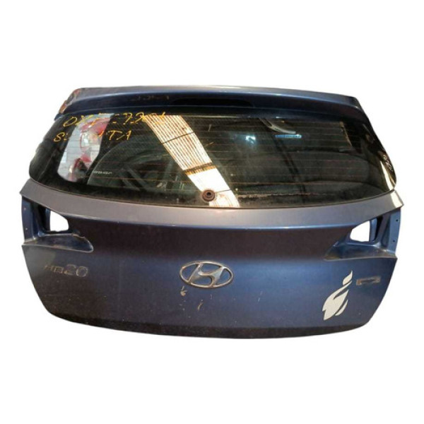 Tampa Traseira Vidro Hb20 Hatch 2020 2021 2022 Com Detalhe Azul