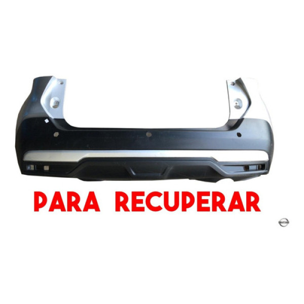 Parachoque Traseiro Nissan Kicks 2016 A 2020 Para Recuperar