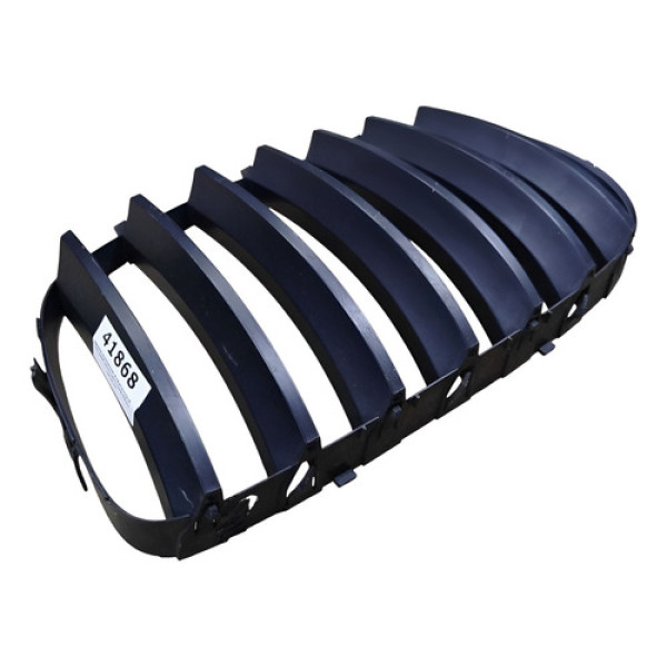 Grade Superior Parachoque X6 2008 2010 Lado Esquerdo Detalhe Preto Natural