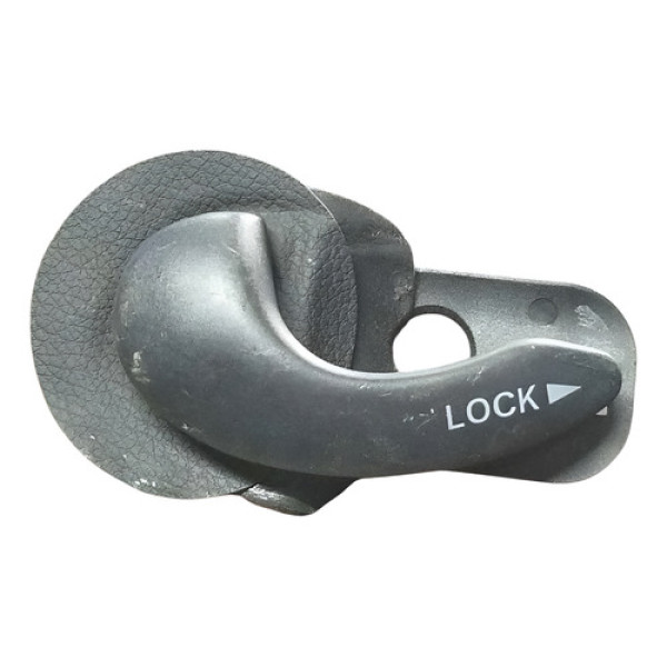 Maçaneta Interna Esquerda Fiat Palio Siena Strada 1996 1997 - Cinza - Traseira