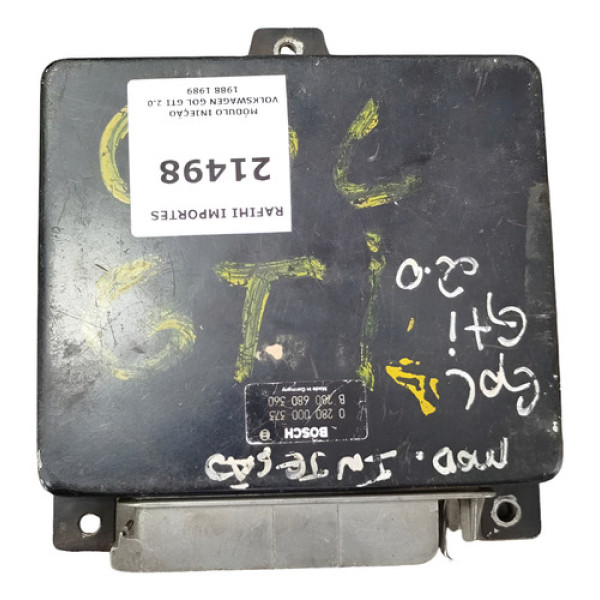 Módulo Injeção Gol Gti 2.0 1988 1989 0280000373