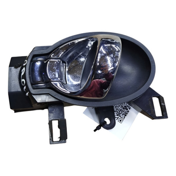 Maçaneta Interna Nissan March Dianteira Esquerda 2013 2014 Prateado Dianteira