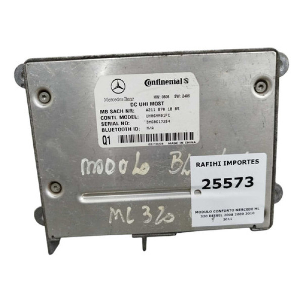 Modulo Conforto Mercede Ml 320 Diesel 2008 2009 2010 2011