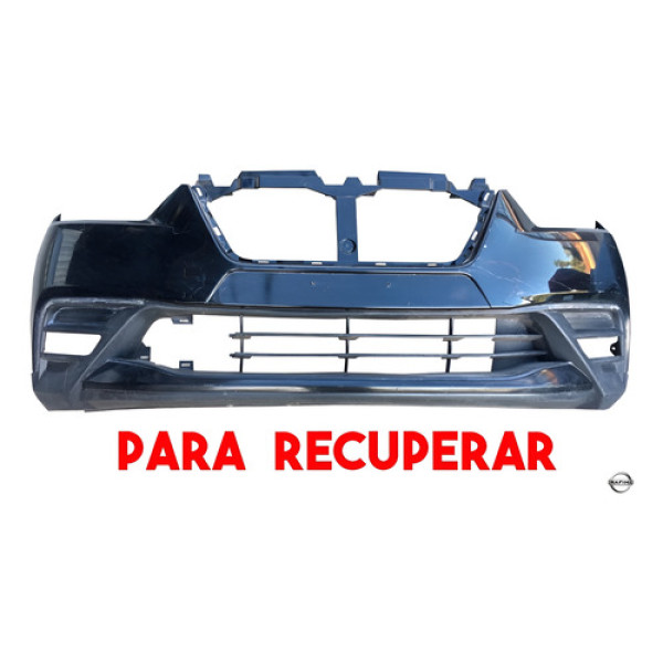 Parachoque Dianteiro Nissan Kicks 2016 A 2019 Para Recuperar Preto
