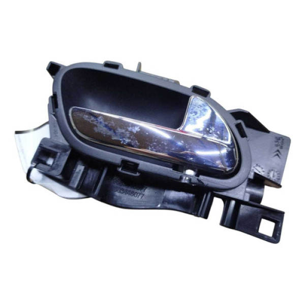 Maçaneta Puxador Interno Dianteiro Direito C3 Picasso 2012 Cromo/preta Dianteira