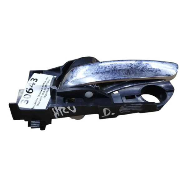 Maçaneta Interna Honda Hrv 2016 2017 2018 Dianteira Esquerda Prateado Dianteira