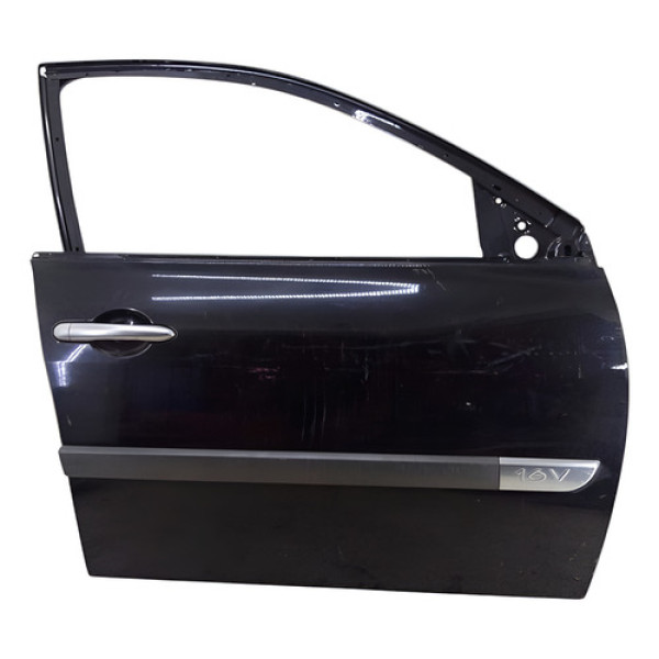 Porta Dianteira Direita Megane 2007 2008 2009 2010 2011 2012 Preta Direita Dianteira