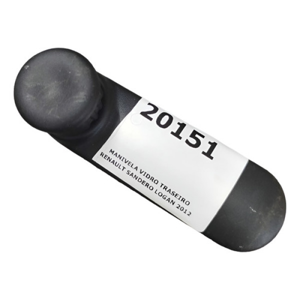 Manivela Vidro Traseiro Renault Sandero Logan 2012 Preta