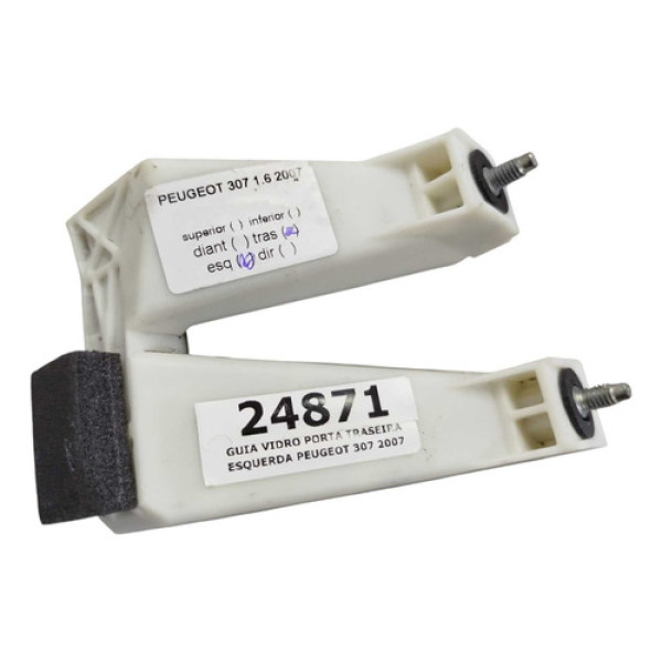 Guia Vidro Porta Traseira Esquerda Peugeot 307 2007