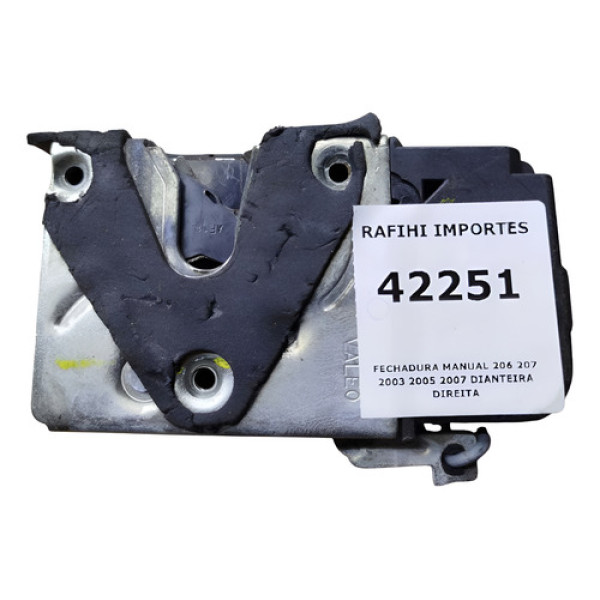 Fechadura Manual 206 207 2003 2005 2007 Dianteira Direita