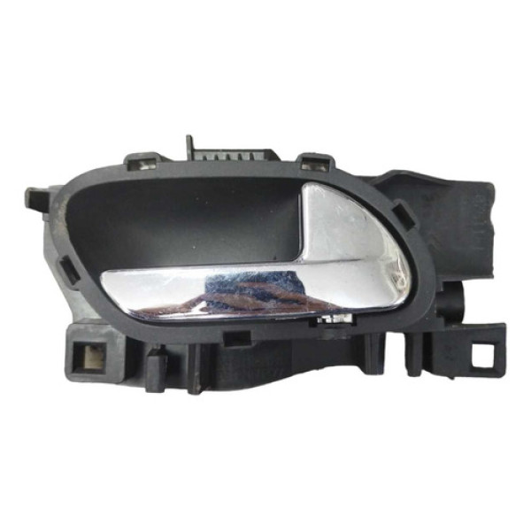 Maçaneta Interna Peugeot 408 Dianteira Direita 2012 2013 Preta/prata Dianteira