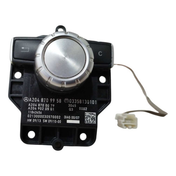 Comando Idrive Navegação Multimídia Mercedes C180 11 12 2013 Preto Polido