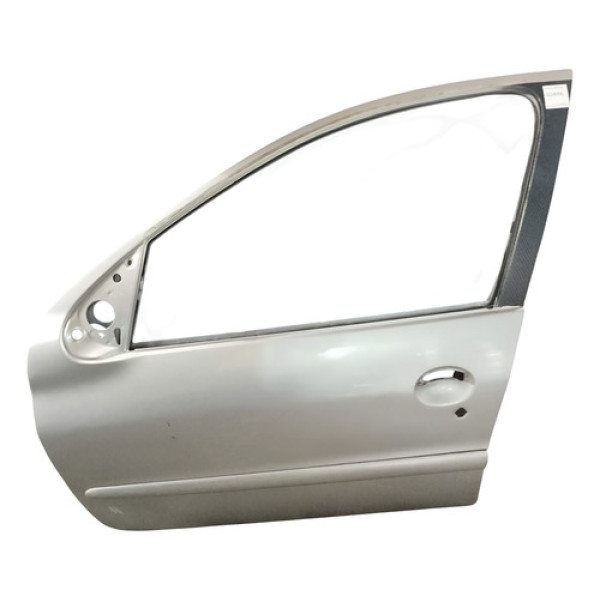 Porta Peugeot 206 Dianteira Esquerda 2006 2007 2008 2009 Dianteira Esquerda Prata