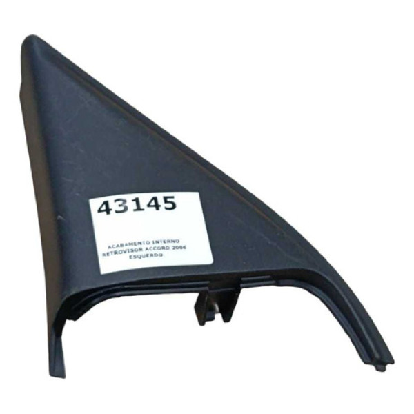 Acabamento Interno Retrovisor Accord 2006 Esquerdo Preto